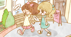 女子小学生向け雑誌の挿絵