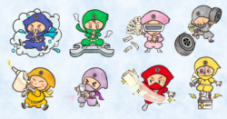 ガソリンスタンドのキャラクター